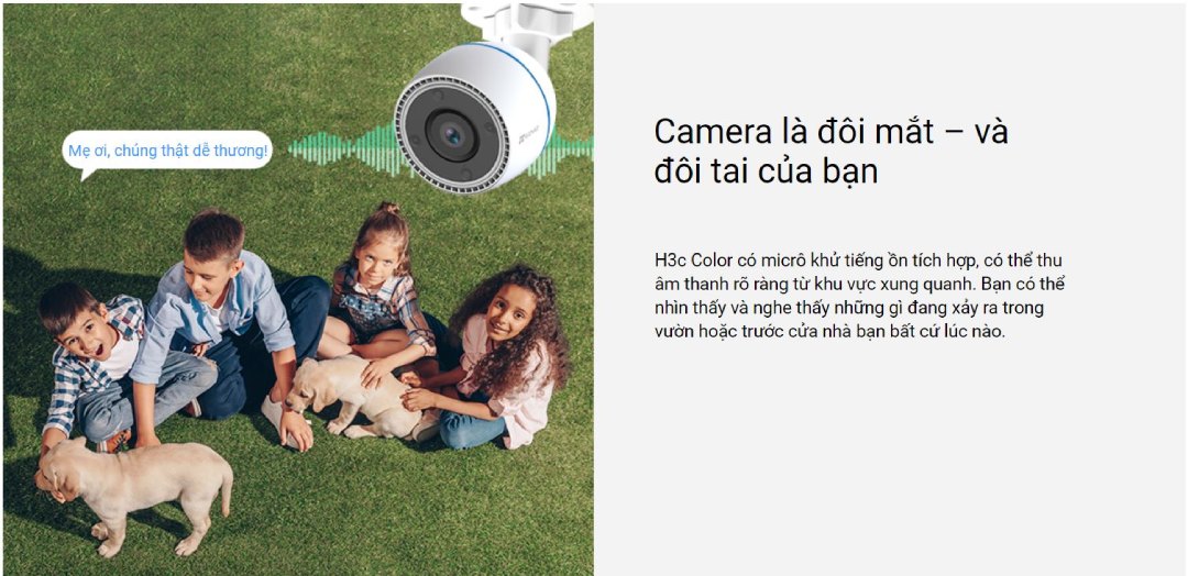 Camera EZVIZ H3C COLOR - xử lý tiếng ồn